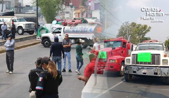 Piperos desquician Puebla y Periférico por clausura de pozos de la CONAGUA
