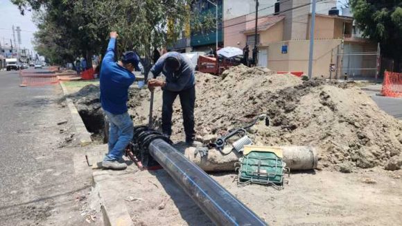 Avanza el fortalecimiento del servicio de agua en la colonia San Manuel