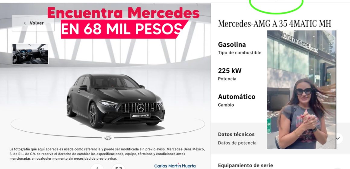 Encuentra Mercedes Benz en 68 mil pesos 