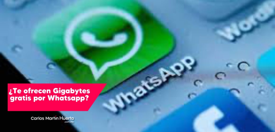 Alerta por estafa de gigabytes gratis en WhatsApp