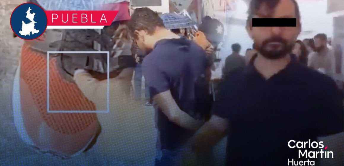 (VIDEO) Detienen a acosador, grababa a mujeres en la Feria de Puebla