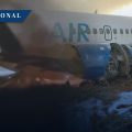 Avión sale de pista en Senegal con saldo de 11 heridos