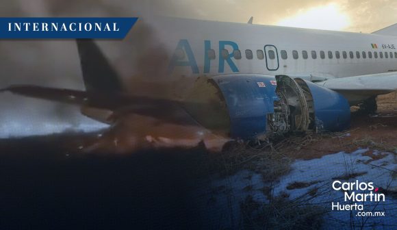 Avión sale de pista en Senegal con saldo de 11 heridos