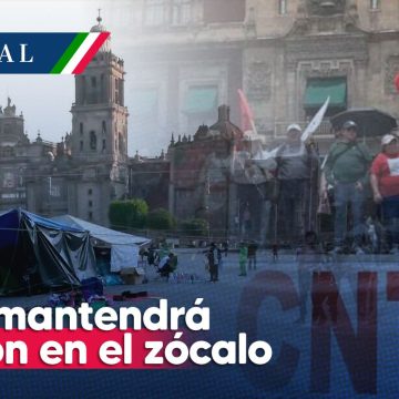 CNTE mantendrá plantón en el Zócalo de manera indefinida