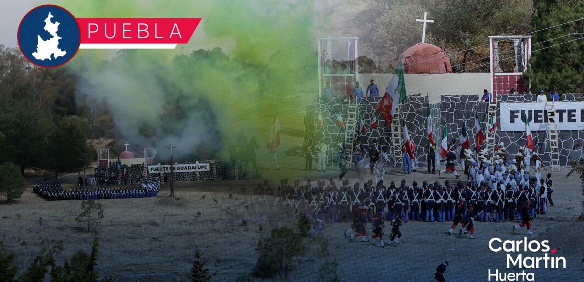 Realizan escenificación de la Batalla del 5 de Mayo    