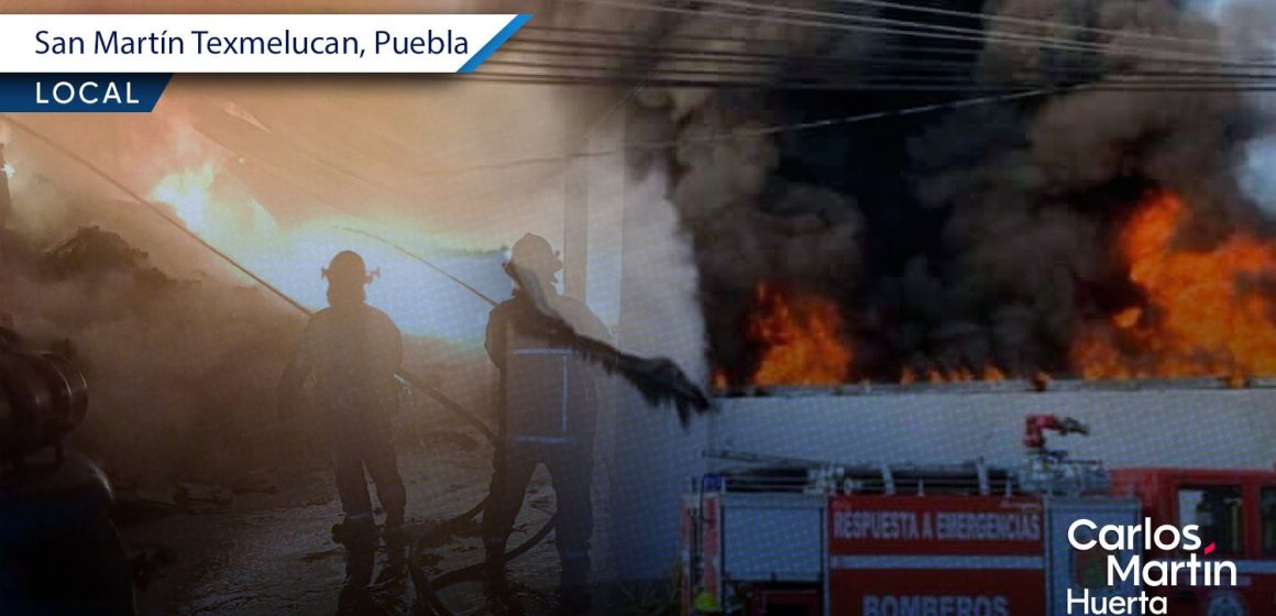 Explota fábrica de veladoras y provoca incendio en Texmelucan