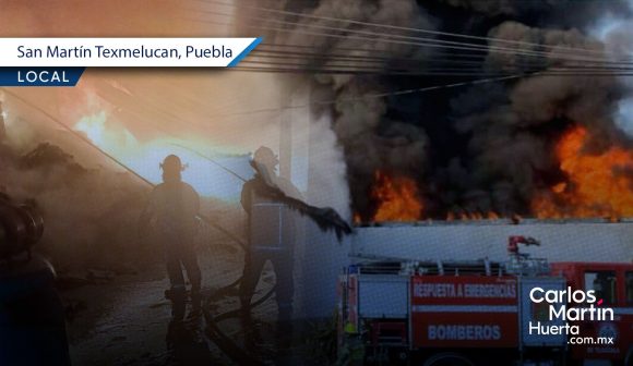 Explota fábrica de veladoras y provoca incendio en Texmelucan