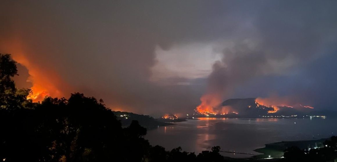 Incendio forestal en Valle de Bravo