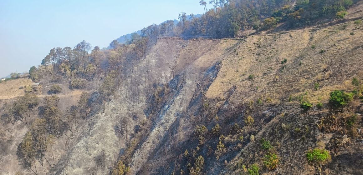 Sofocan incendio forestal de Xonotla, Zacatlán