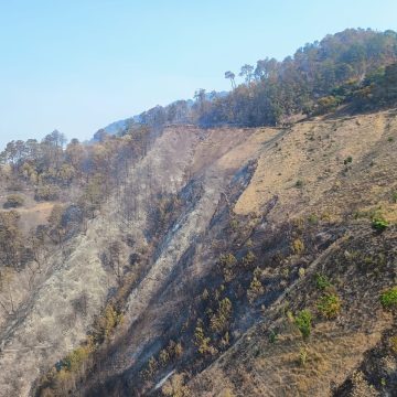 Sofocan incendio forestal de Xonotla, Zacatlán