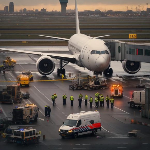 Persona muere succionada por la turbina de un avión en aeropuerto de Ámsterdam