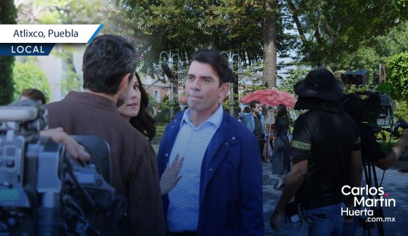 Graban la telenovela “El Ángel de Aurora” en Atlixco