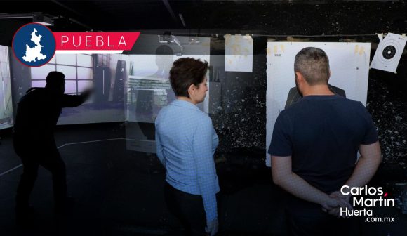 Inauguran Stand de Simulación de Tiro Virtual en Puebla; capacitará a policías y cadetes
