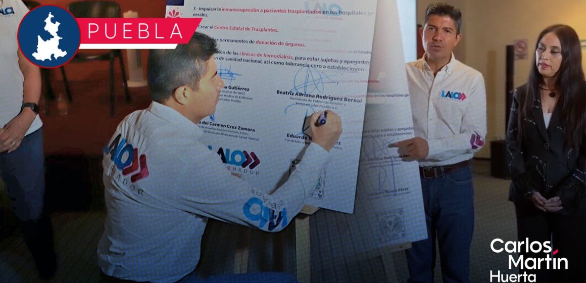 Lalo Rivera firma acuerdo por la salud renal