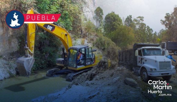 Continúan trabajos para evitar inundaciones en Puebla por temporada de lluvias