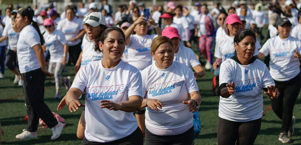 Lupita Cuautle impulsa la salud y cohesión social durante evento “Actívate San Andrés Cholula”