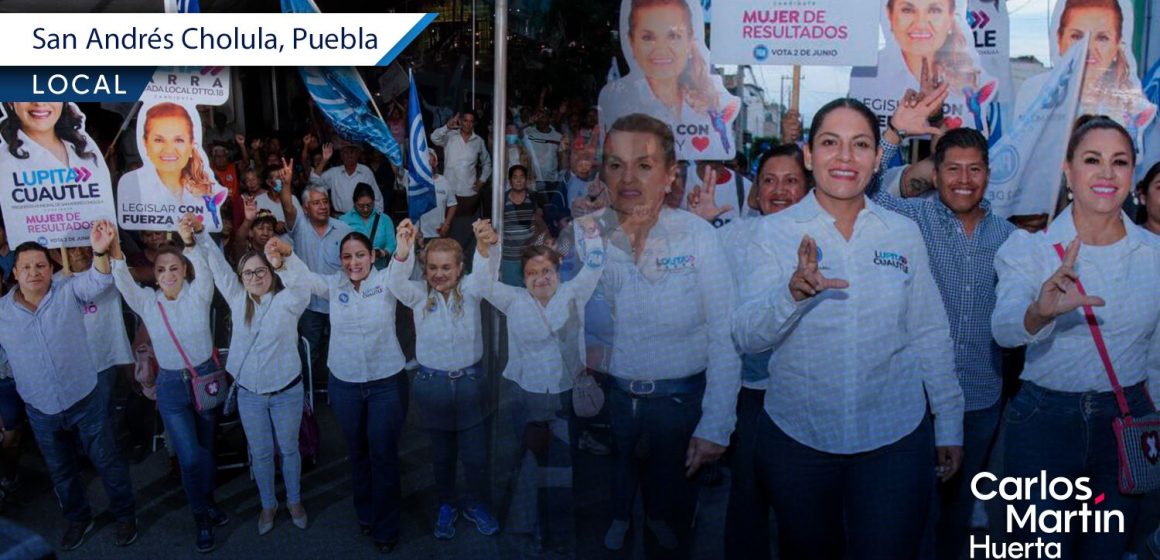 Lupita Cuautle cierra campaña en la colonia Lázaro Cárdenas