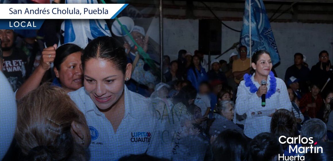 Lupita Cuautle realiza cierre de campaña en San Antonio Cacalotepec