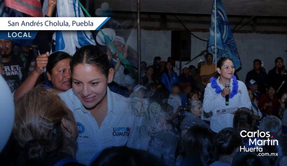 Lupita Cuautle realiza cierre de campaña en San Antonio Cacalotepec