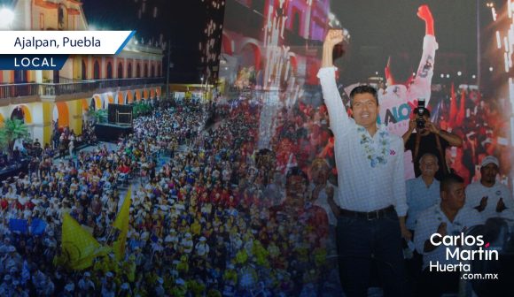 Más de 4 mil personas, acompañan a Lalo Rivera en Ajalpan