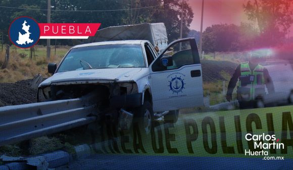 Muere conductor tras chocar contra barrera de contención en la Puebla-Orizaba