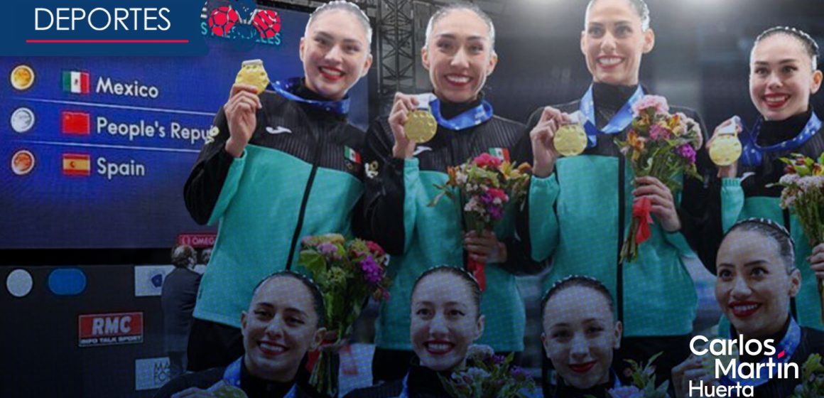 Selección de Natación Artística gana oro en Copa del Mundo de París