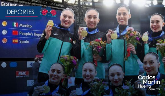 Selección de Natación Artística gana oro en Copa del Mundo de París
