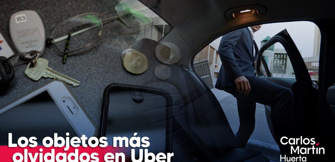 Objetos más olvidados en viajes en Uber