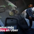 Objetos más olvidados en viajes en Uber