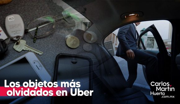 Objetos más olvidados en viajes en Uber