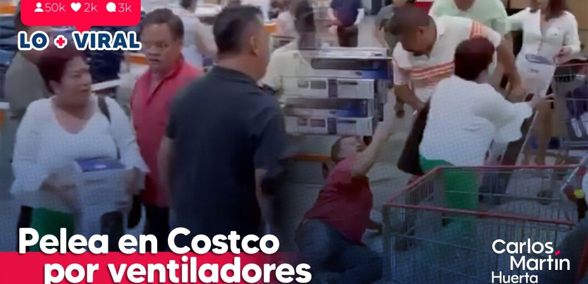 (VIDEO) Ahora pelean en Costco por ventiladores