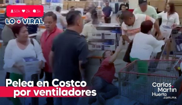 (VIDEO) Ahora pelean en Costco por ventiladores