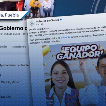 Publica gobierno de San Pedro Cholula imagen en apoyo a Morena; aseguran que fueron hackeados