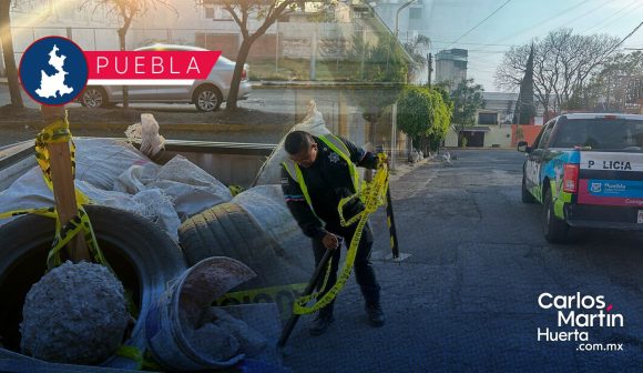 Realizan operativo para retirar el apartado de lugares en la Feria de Puebla
