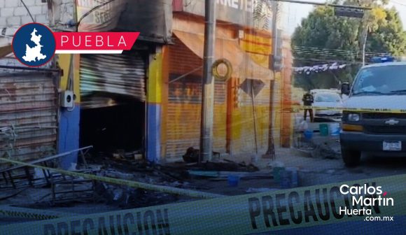 Se incendia talachería en la 10 de Mayo; muere asfixiado un hombre