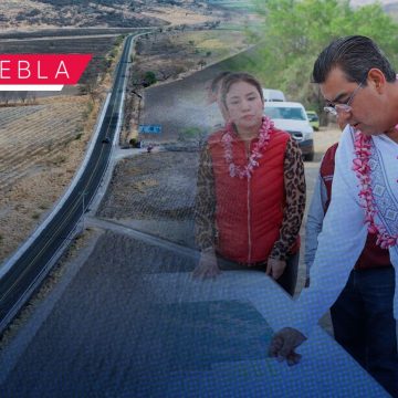 Sergio Salomón supervisa rehabilitación de carreteras en Puebla