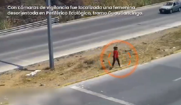 Resguarda SSP a una mujer que se encontraba desorientada en Periférico
