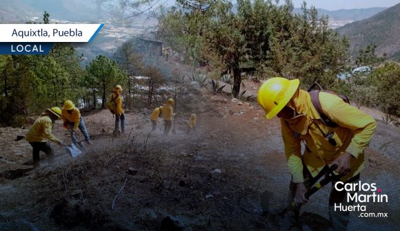 Sofocan incendio forestal en Aquixtla; 85 hectáreas fueron afectadas