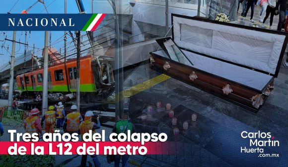 Se cumplen tres años del colapso de la Línea 12 del Metro de CDMX