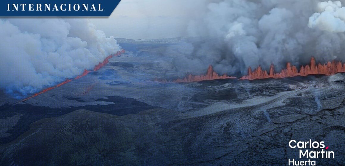 Se registra nueva erupción en volcán de Islandia