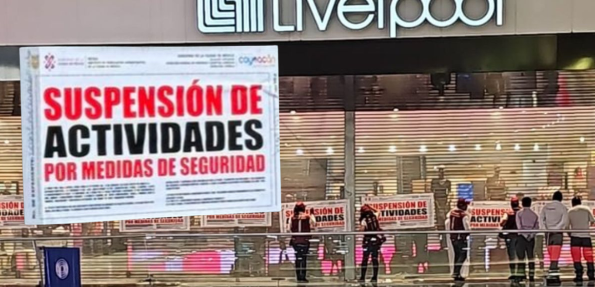 Clausuran Liverpool Perisur con trabajadores adentro