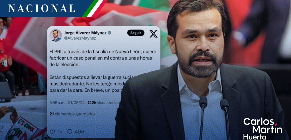 Álvarez Maynez denuncia al PRI por fabricar caso penal en su contra