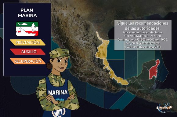 11 Activan el Plan Marina en Tamaulipas y Veracruz