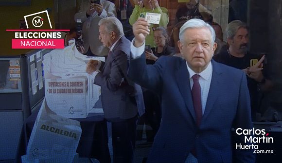 AMLO - voto AMLO emite su voto, último como presidente de México