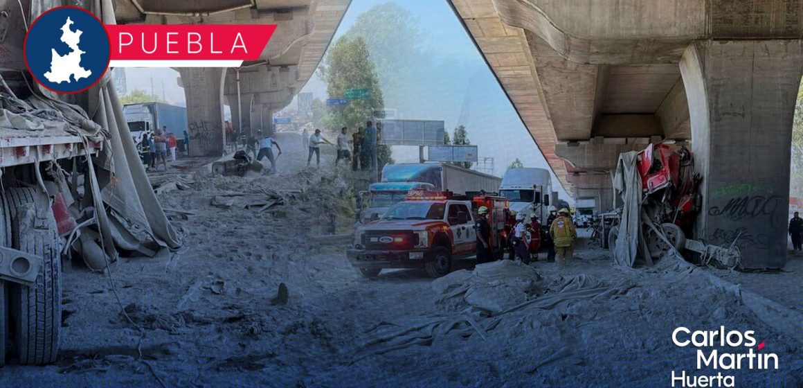 Choca tráiler en la autopista Puebla-México; murió el chofer