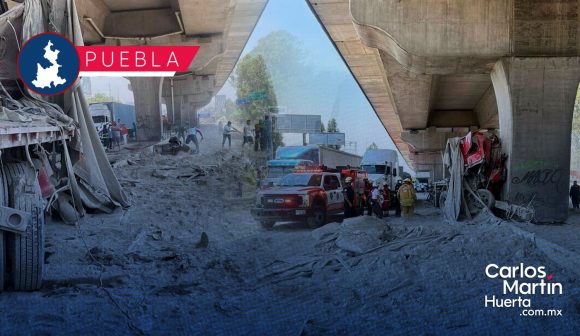 Choca tráiler en la autopista Puebla-México; murió el chofer