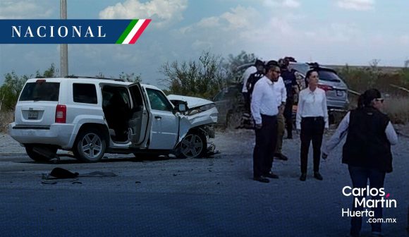 Equipo de Sheinbaum sufre accidente en Monclova