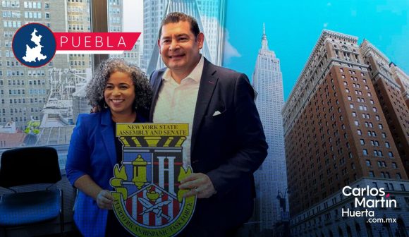 Alejandro Armenta promueve hermanamiento Puebla-Nueva York