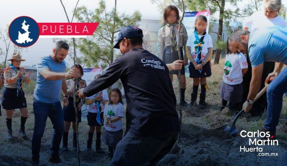 Arrancan Jornada de Reforestación en la Ciudad de Puebla; plantan mil árboles