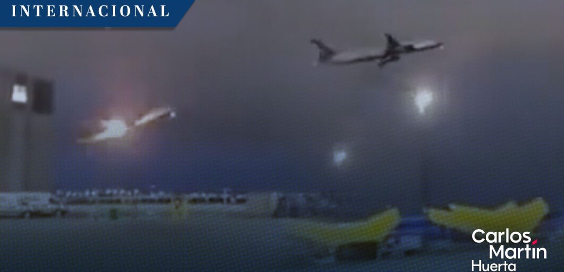 (VIDEO) Avión de Air Canadá registró fuego al despegar